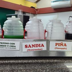 Taquería El Toro - Homemade Aguas. I had the horchata and it was fire!!