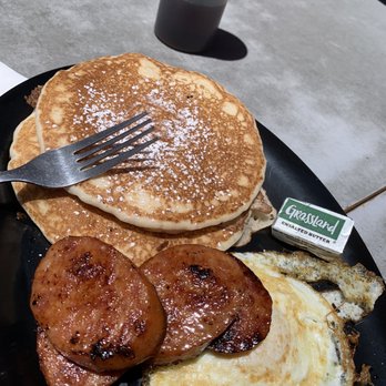Rooster Café - Not quite the hearty, fluffy pancakes I was expecting- rather small and thin. - Breakfast & Brunch Near Me - Costa Mesa, California Rooster Café - Not quite the hearty, fluffy pancakes I was expecting- rather small and thin. - Breakfast & Brunch Near Me - Costa Mesa, California
