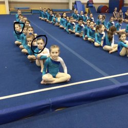 Great Lakes Gymnastics - 2 younger girls the two youngest are Amia-5 Allie-6 almost 7 Kate-12 Sammy:14 and two oldest are Ella-16 Emily-17