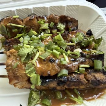 Jefrox Adobo - Chicken BBQ Skewers with the most amazing peanut sauce - Asian Fusion Near Me - Riverside, California