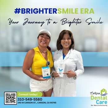 Carson Dental Care - After three months of Invisalign treatment, our patient is happy with the results and now ready for a retainer and teeth whitening - General Dentistry Near Me - Carson, California Carson Dental Care - After three months of Invisalign treatment, our patient is happy with the results and now ready for a retainer and teeth whitening - General Dentistry Near Me - Carson, California