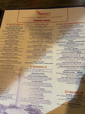 Menu photo 2 Fanizzi's Provincetown, MA