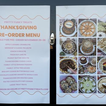Pretty Funky Treats - Thanksgiving pre-order menu - Bakeries Near Me - Metairie, Louisiana Pretty Funky Treats - Thanksgiving pre-order menu - Bakeries Near Me - Metairie, Louisiana