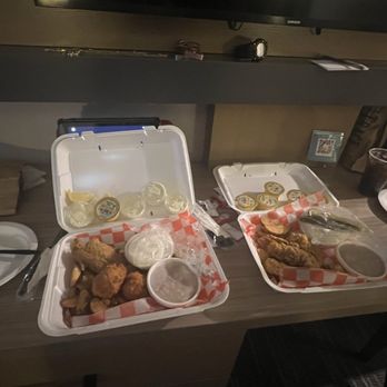 Uncle Bud's - 1 Piece Whole Catfish Dinner on the left and 4 piece Chicken Tender Dinner - 4.... It was DELICIOUS:) - Seafood Near Me - Nashville, Tennessee Uncle Bud's - 1 Piece Whole Catfish Dinner on the left and 4 piece Chicken Tender Dinner - 4.... It was DELICIOUS:) - Seafood Near Me - Nashville, Tennessee