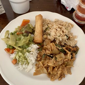 Sticky Rice - Crab roll, green curry with rice, and the pad kee mow - Laotian Near Me - Murphy, Texas