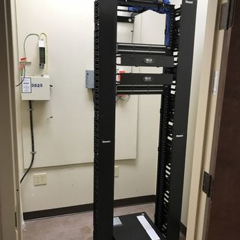 Terebert - Network cabling and floor rack with ladder rack - TV Mounting Near Me