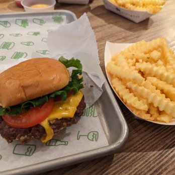 Shake Shack Assembly Row - Shack Burger and Fries - Burgers Near Me - Somerville, Massachusetts