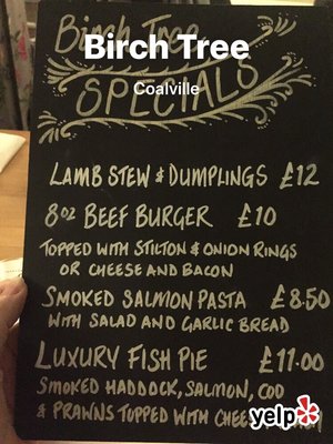 Menu photo 1 Birch Tree Coalville, LEC