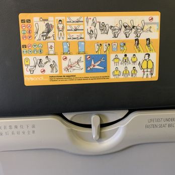 Aeropuerto Internacional de Ezeiza - Fly Bondi safety sticker on back of the seqt - Airports Near Me - Buenos Aires, C Aeropuerto Internacional de Ezeiza - Fly Bondi safety sticker on back of the seqt - Airports Near Me - Buenos Aires, C