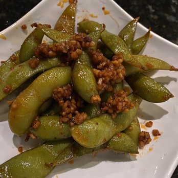 Shabu Wara - Spicy garlic edamame so good! I love garlic and I love spicy... Perfect!!! recommended - Asian Fusion Near Me - Chino, California Shabu Wara - Spicy garlic edamame so good! I love garlic and I love spicy... Perfect!!! recommended - Asian Fusion Near Me - Chino, California