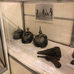 German Helmet and Hand Gun.