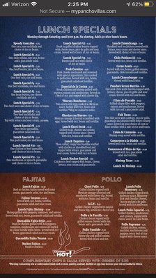 Menu photo 2 Pancho Villas High Point, NC Menu photo 2 Pancho Villas High Point, NC