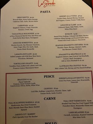 Menu photo 5 La Strada at the Shore Atlantic City, NJ Menu photo 5 La Strada at the Shore Atlantic City, NJ