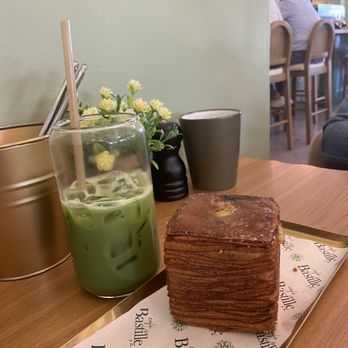 Cafe Bastille - creme brule croissant - Cafes Near Me - Weston, Florida