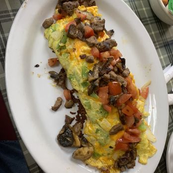 Rise and Shine - Big steak omelet. Psst, add avocados - Breakfast & Brunch Near Me - Gering, Nebraska
