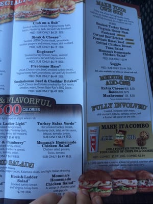 Menu photo 1 Firehouse Subs Yuma, AZ