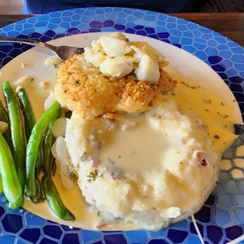 Ford's Fish Shack - Ashburn - Cod fish topped with lump crab meat, with delicious mashed potatoes. - Seafood Near Me - Ashburn, Virginia Ford's Fish Shack - Ashburn - Cod fish topped with lump crab meat, with delicious mashed potatoes. - Seafood Near Me - Ashburn, Virginia