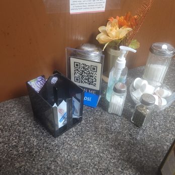 David's Grill - QR code and condiments - Diners Near Me - Chicago, Illinois