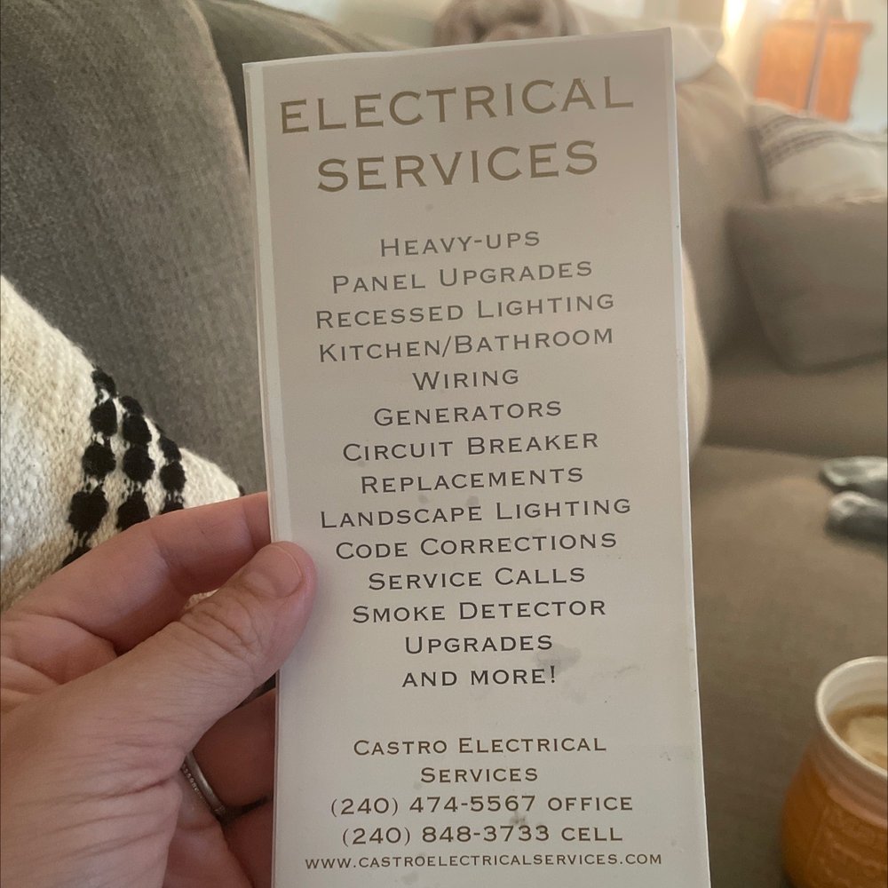 Castro Electrical Services - Electricians Near Me - Rockville, Maryland Castro Electrical Services - Electricians Near Me - Rockville, Maryland