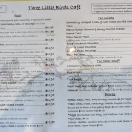 Front of the menu, more on the back. Also, posted specials on a blackboard! Front of the menu, more on the back. Also, posted specials on a blackboard!