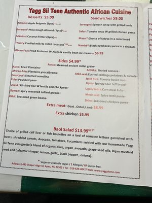 Menu photo 8 Yagg Sii Tenn Apex, NC Menu photo 8 Yagg Sii Tenn Apex, NC