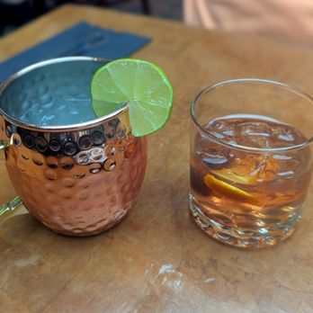 Hervé - Moscow Mule and Old Fashioned. - Wine Bars Near Me - Santa Fe, New Mexico
