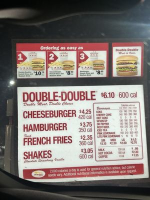 Menu photo 1 In-N-Out Burger Bakersfield, CA Menu photo 1 In-N-Out Burger Bakersfield, CA