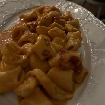 Cento - Rigatoni with Shrimp, Tomato Cream and Roasted Chilis  yummmmm TDF - Italian Near Me - Columbus, Ohio