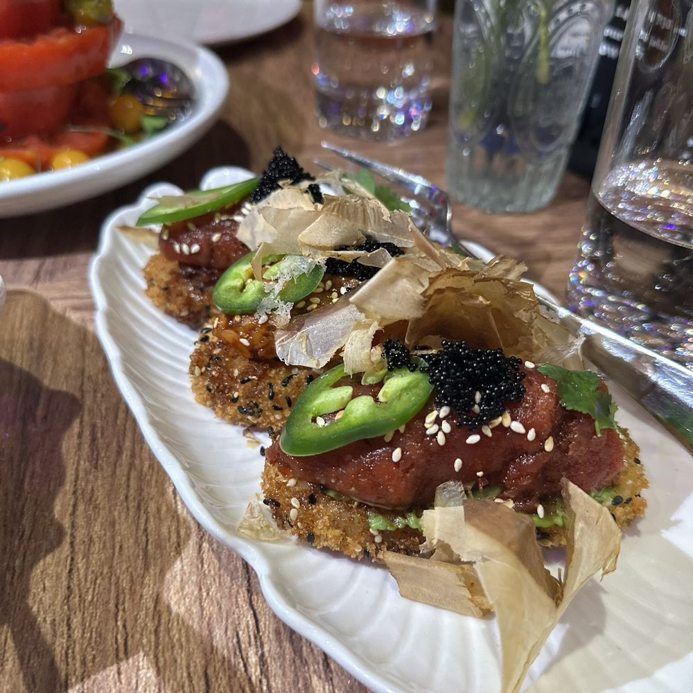 Katsin - Spicy tuna and salmon crispy cakes  Great texture and fantastic taste! (11/10) - Seafood Near Me - Glendale, California