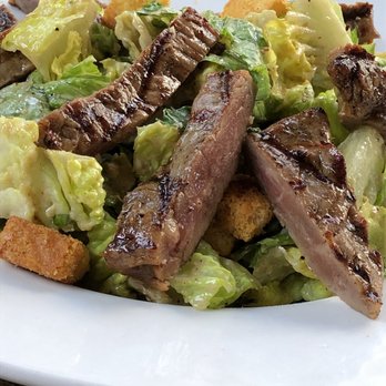 Toomey's - Caesar salad with skirt steak - New American Near Me - Mammoth Lakes, California Toomey's - Caesar salad with skirt steak - New American Near Me - Mammoth Lakes, California