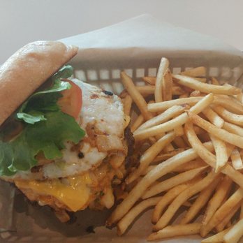 LA Burger - KTOWN BURGER WITH THIN CUT FRIES  yummy - Burgers Near Me - Carrollton, Texas