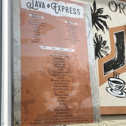 Java Express - New, updated menu!