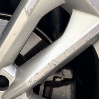 Dr. Wheel Mobile Repair - Houston - An example of my expertise on grinding the wheels on curbs, rocks, etc.... - Wheel & Rim Repair Near Me