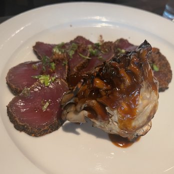 Water Grill - Bellevue - Wild California Blue Fin Tuna with mushrooms - Seafood Near Me - Bellevue, Washington