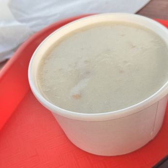 The Blue Collar Lobster - Clam chowder (super watery and bland) - Seafood Near Me - Gloucester, Massachusetts