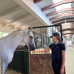 Centro Hipico Oliva - Claudia & her beautiful Andalusian stallion