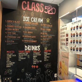 Class 520 - Inside-Menu - Ice Cream & Frozen Yogurt Near Me - College Park, Maryland Class 520 - Inside-Menu - Ice Cream & Frozen Yogurt Near Me - College Park, Maryland