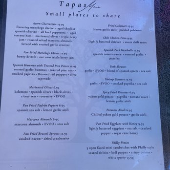 Acorn Room - Food Menu - Tapas Bars Near Me - North Providence, Rhode Island Acorn Room - Food Menu - Tapas Bars Near Me - North Providence, Rhode Island