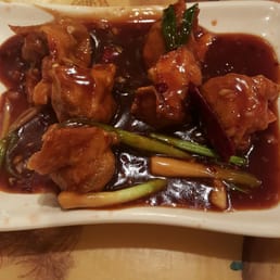 This is their spicy dumplings in a very thick and stake sauce.