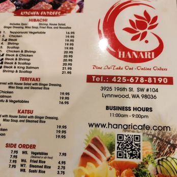 Hanari Cafe - The menu - Chinese Near Me - Lynnwood, Washington Hanari Cafe - The menu - Chinese Near Me - Lynnwood, Washington