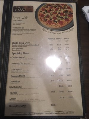 Menu photo 5 The Gusher West Yellowstone, MT Menu photo 5 The Gusher West Yellowstone, MT