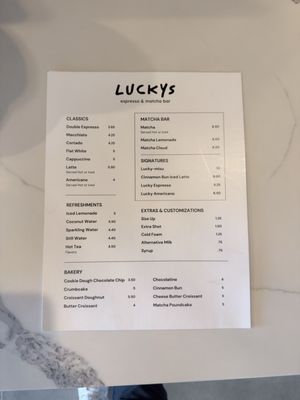 Menu photo 2 Luckys Espresso & Matcha Bar North Miami Beach, FL Menu photo 2 Luckys Espresso & Matcha Bar North Miami Beach, FL