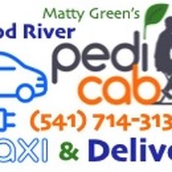 Hood River Pedicab EV Taxi & Delivery - New logo!