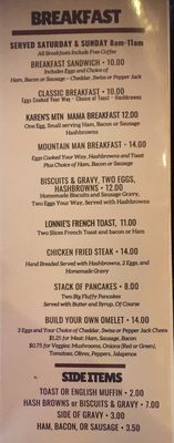 Menu photo 4 The Baum Shelter Warren, ID