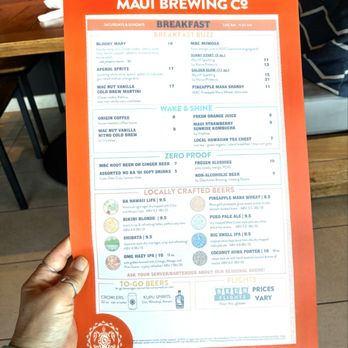 Maui Brewing - Breakfast menu - Brewpubs Near Me - Lahaina, Hawaii Maui Brewing - Breakfast menu - Brewpubs Near Me - Lahaina, Hawaii