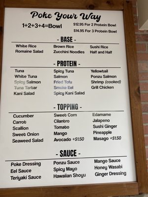 Menu photo 3 Poke Express Fair Lawn, NJ
