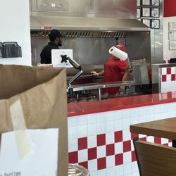 Five Guys - Young man on the left his very hateful and gives off threatening vibes.