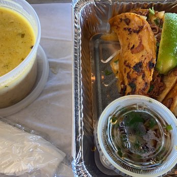Right Coast Taqueria Deer Park - Bierra Tacos with Chicken Corn soop. Fantastic! - Mexican Near Me - Deer Park, New York Right Coast Taqueria Deer Park - Bierra Tacos with Chicken Corn soop. Fantastic! - Mexican Near Me - Deer Park, New York