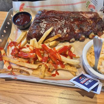 Chili's - Half Rack of Ribs, fries, mac n cheese - American Near Me - Timonium, Maryland