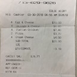 Proof of purchase. Short of 4 Italian chicken kolache, manager was bitter about me trying to get refund. Proof of purchase. Short of 4 Italian chicken kolache, manager was bitter about me trying to get refund.